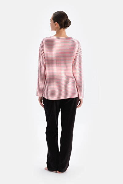 Dagi Red Women's Crew Neck Pajama Top