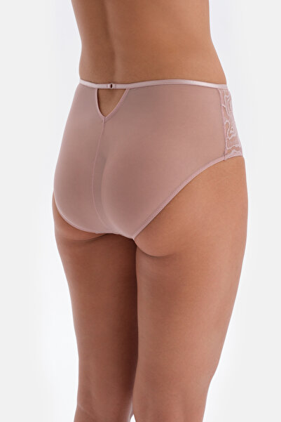 Dagi Απαλό ροζ εσώρουχο με λεπτομέρεια από δαντέλα με ψηλή μέση