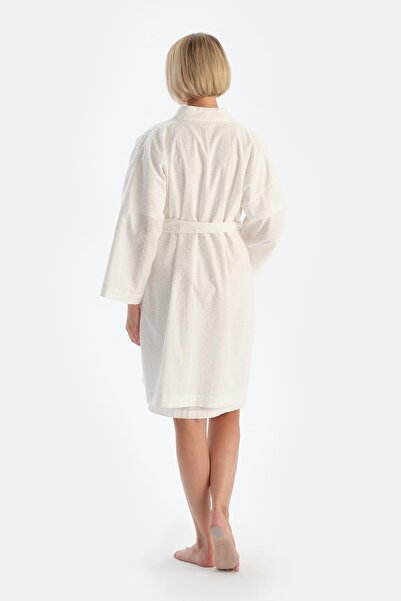 Dagi White Muslin Maternity Dressing Gown
