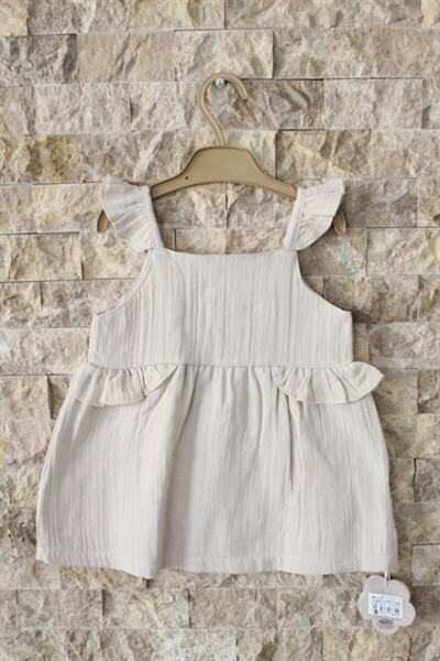 Bibaby Biorganic Summer Cherry Dress 76030 Stone