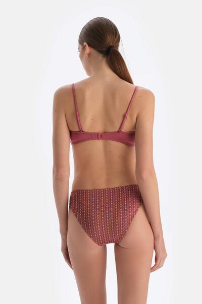 Dagi Strapless Dried Rose Bikini Top