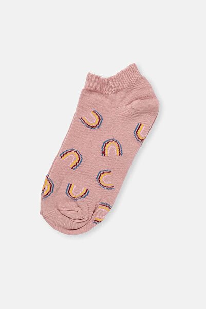 Dagi Assorted Mixed Women's 4-Piece Patterned Booties Socks