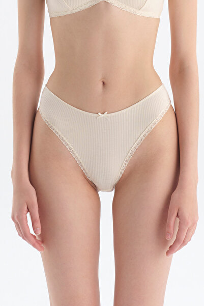 Dagi Ecru Lace Detailed Slip