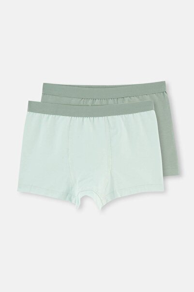 Dagi Boxeri verzi din bumbac pentru băieți din 2 piese