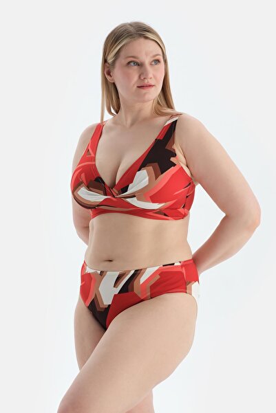 Dagi Multicolor Corseted Gathering Bikini Top