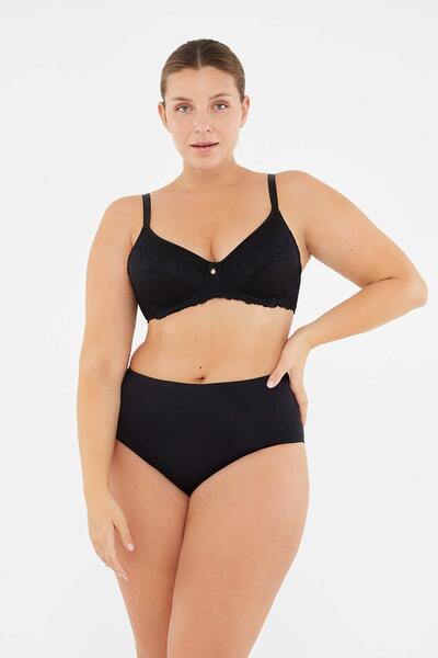 Dagi Schwarzer Veronica-BH mit Accessoire-Detail