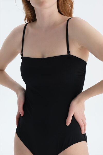 Dagi Black Strapless Swimsuit