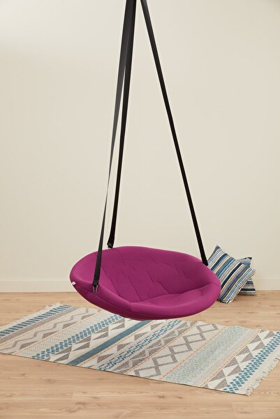 Svava Mor Relaks Çocuk Ve Yetişkin Salıncak Koltuk - Yuvarlak Tavana Asılan Salıncak