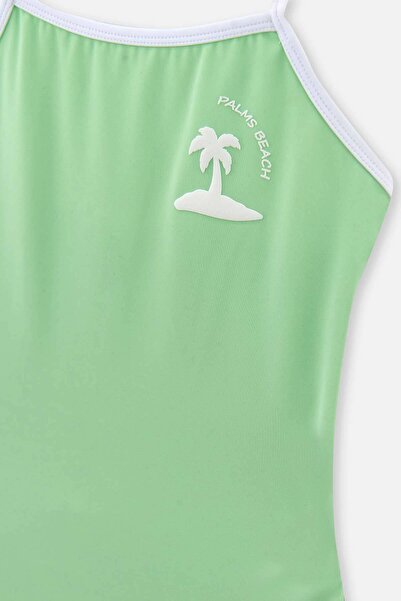 Dagi Yeşil Kız Çocuk Biyeli Mayo