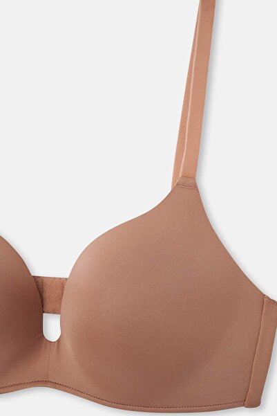 Dagi Sötét nude puha melltartó, aládrót nélkül