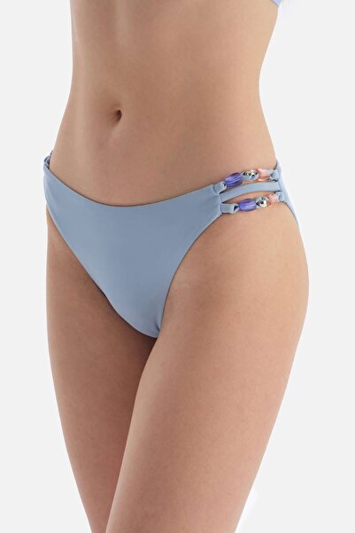 Dagi Niebieski dół od bikini o normalnej talii