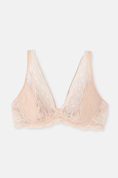 Dagi Sutien cu cupă cu cupă cu lună nud roz