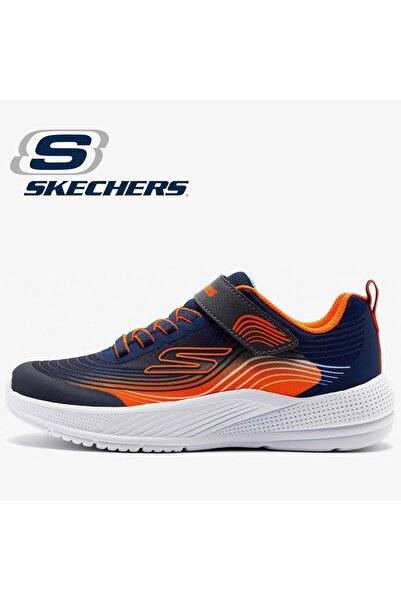 SKECHERS Microspec Advance 403926L Ortopedik Çocuk Spor Ayakkabı TURUNCU