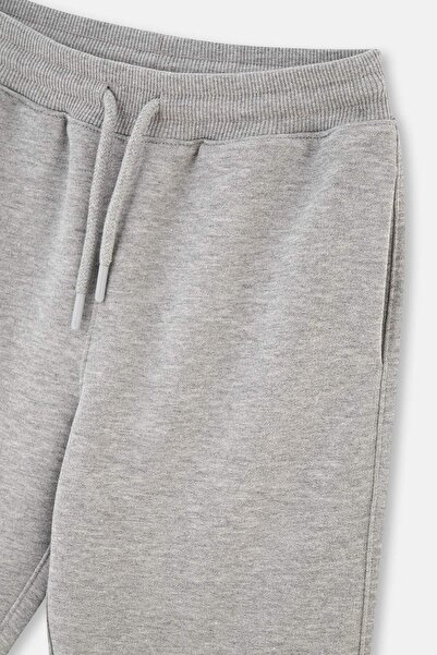 Dagi Gray Melange Basic Unisex Tracksuit Bottom