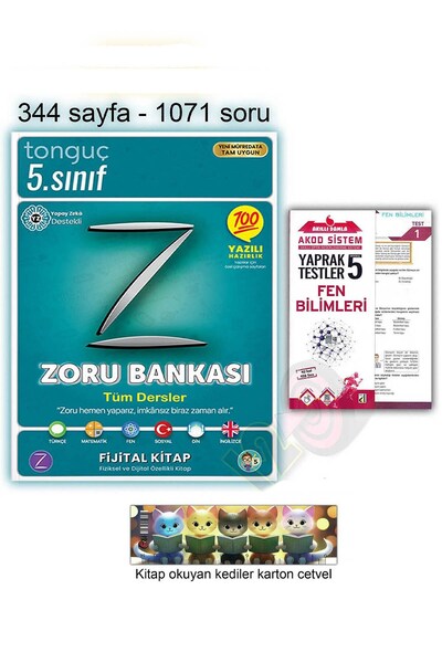 Tonguç Yayınları 5. Sınıf Tüm Dersler Zoru Soru Bankası Yaprak Test