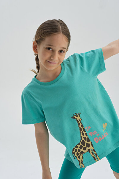 Dagi Πράσινο βαμβακερό μπλουζάκι