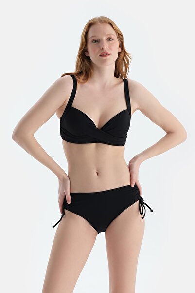 Dagi Black Covered Bikini Top