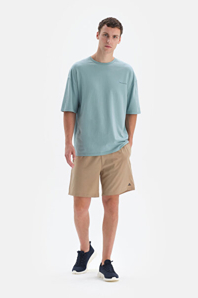 Dagi Bej Active Kısa Taytlı Petrol Şort