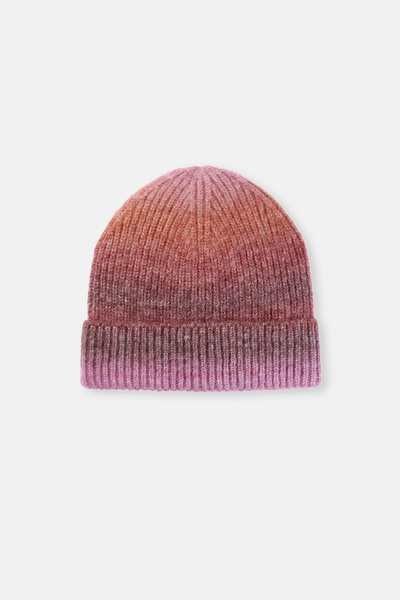 Dagi قبعة نسائية من خليط الصوف المتدرج باللون الوردي