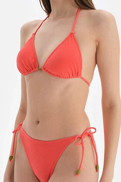 Dagi Orange Triangle Small Bikini Top