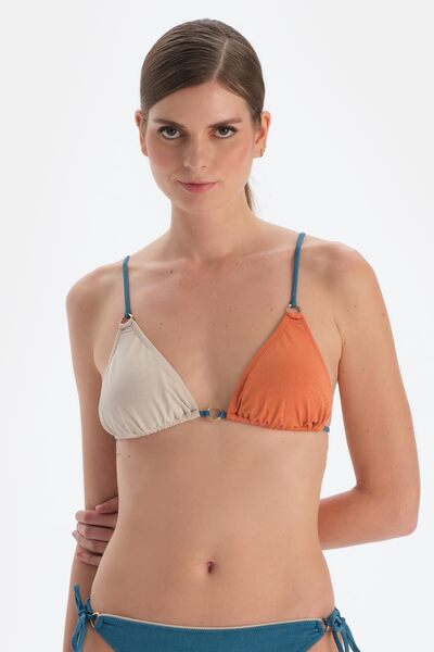 Dagi Петролово синьо бикини с малък триъгълник