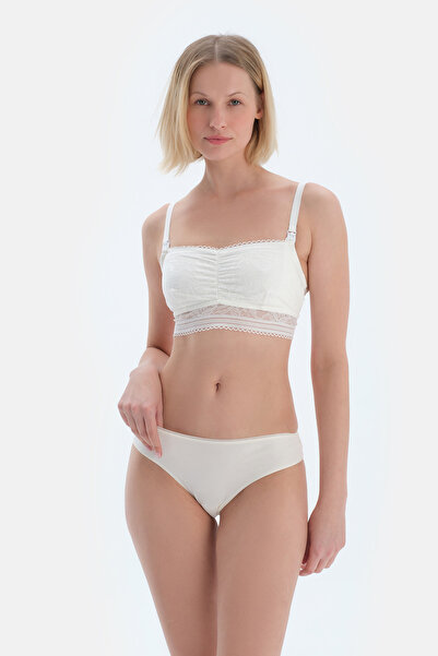 Dagi Ecru Lace Bandeu Kojící podprsenka
