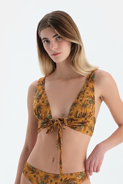 Dagi Top de bikini triunghi multicolor lat