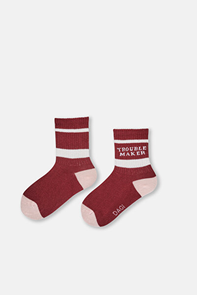Dagi Pink Girl's Trouble Maker Socks 2 Pieces