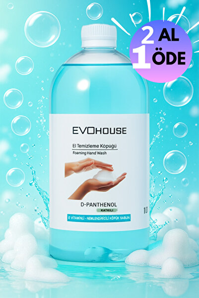 Evo House 1L Klasik Köpük Sabun - Yumuşak Dokunuş, Derin Temizlik ve Ferahlatıcı Cilt Bakımı