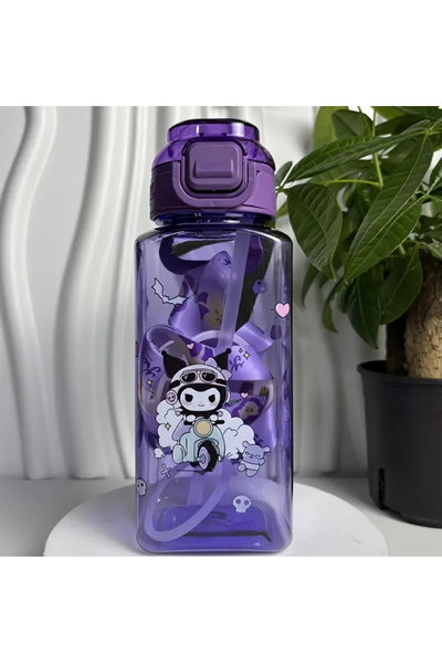 So Iconic Sanrio Kuromi Character Water Bottle & Water Bottle / Purple Color