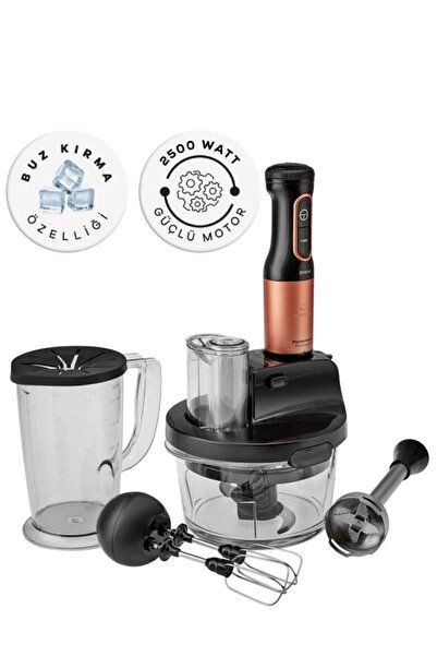 Karaca PRO 2500W Turbo fonksiyon-4 Adet Çelik Bıçak Rendeleme, Dilimleme Ve Doğrayıcı PREMİUM Mutfak Robotu