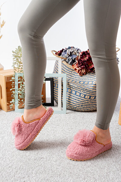 Slipcat Γυναικείες παντόφλες για το σπίτι Pompom Κομψά ρούχα Δώρο Πακέτο προσωπικής προσφοράς Παντόφλες επισκεπτών