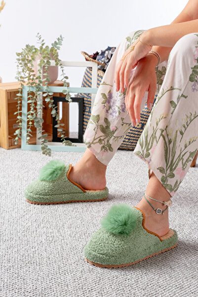 Slipcat Women's House Slippers Pompom Stylish Clothing Gift Dowry Bundle Guest Slippers