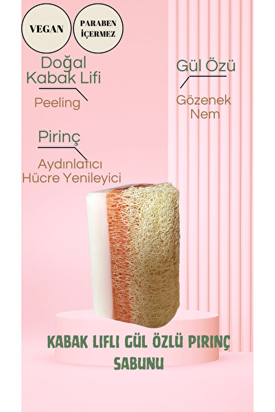 pilatesannesi Kabak Lifli Gül Özlü Pirinç sabunu