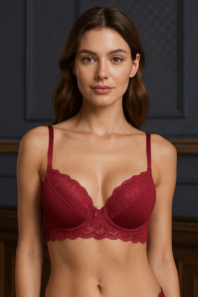 STORMED Underwear Women's Lace Detailed Backing Bra 170