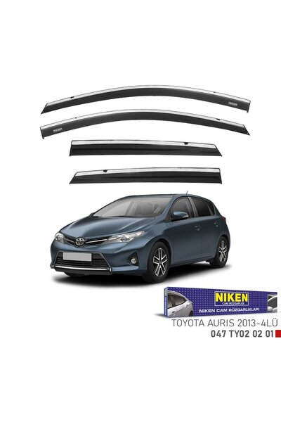 Niken Toyota auris cam rüzgarlığı kromlu 2013+