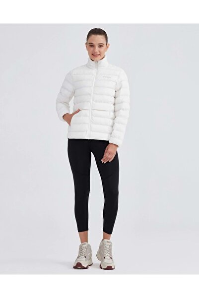 SKECHERS W Outerwear Pop Up Detailed Padded Jacket S231240 Günlük Kadın Mont BEYAZ