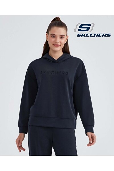 SKECHERS М'яка толстовка з капюшоном S232187- -Жіноча толстовка ЧОРНА