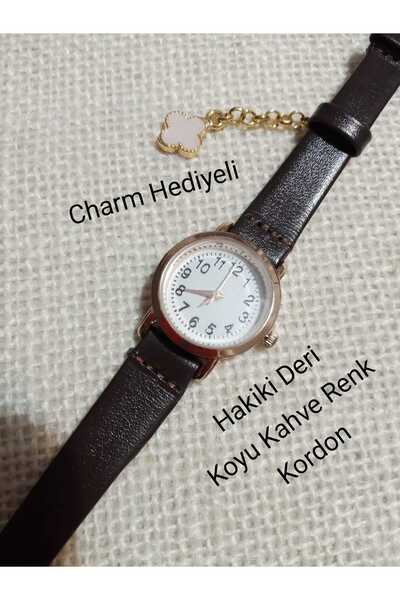 Brality ساعة يد نسائية بتصميم كلاسيكي بسيط وأنيق مع أرقام ذهبية عتيقة الطراز....