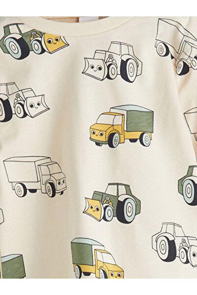 LC Waikiki Timeless Store: Timeless Recommendations |   Long Sleeve Boys T-Shirt and Salopet 2-Piece Set