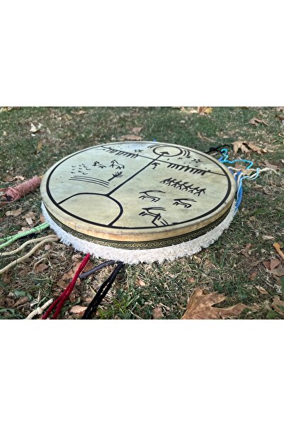 KAM Şaman davulu(32cm)kam davulu kılıfı ve tokmağı ile birlikte