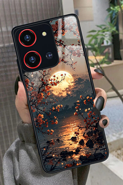 Reeder S19 Max Pro S 108 MP (Zoom) Uyumlu Van Gogh Kırmızı Ağaç Tablo Tasarım...