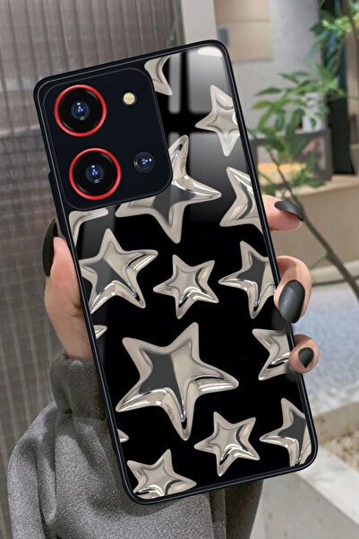 Reeder S19 Max Pro S 108 MP (Zoom) Uyumlu Yıldız Tasarımlı Glossy Premium Kılıf