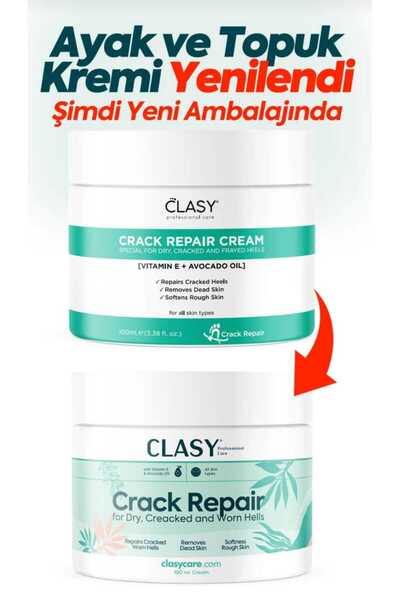 clasy care kozmetik Clasy Care Crack Repair Ayak ve Topuk Kremi