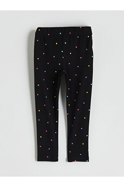 LC Waikiki Rmz Gi̇yi̇m Farkiyla Polka Dot Embroidered Girls' Leggings