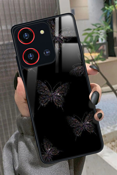 Reeder S19 Max Pro S 108 MP (Zoom) Uyumlu Kelebek Tasarımlı Glossy Premium Kılıf