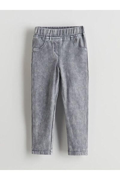 LC Waikiki Rmz Gi̇yi̇m Farkiyla Girls' Leggings with Waist Cord
