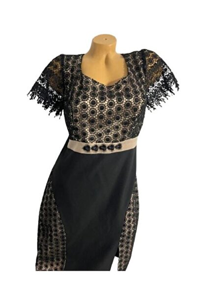 OEM Midi Dress Karotte, Black and Cream, Size 42-44 RO