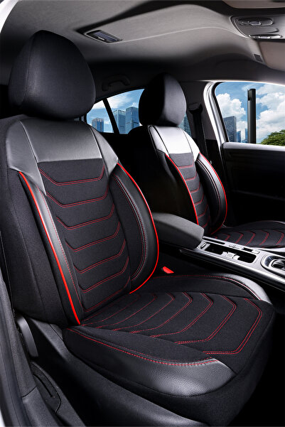 autogoodstore Fiat Egea Cross ile Uyumlu Lüx Deri Detaylı Oto Koltuk Kılıfı Ö...