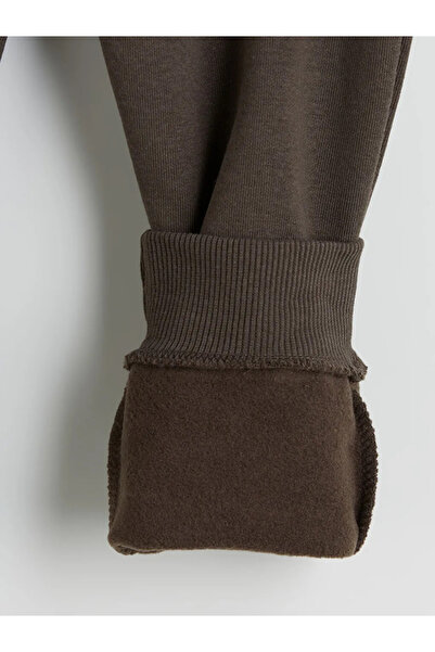 LC Waikiki LCW ECOKahverengi Beli Lastikli Erkek Çocuk Jogger Eşofman Altı